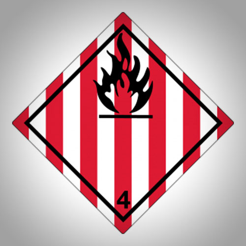 DANGEROUS GOODS CLASS 2/3/4 LABELS – FLAMMABLE