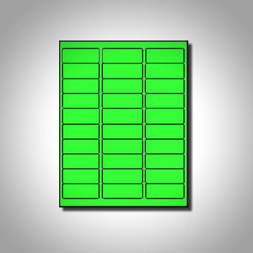 FLUORESCENT LASER LABELS – RECTANGLE